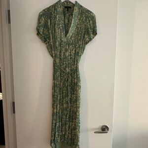 Rag & Bone Green Printed Dress Size S